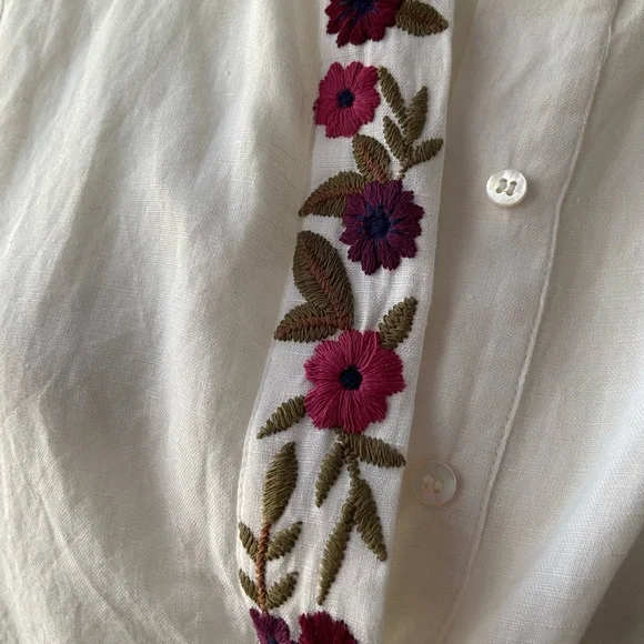 Sézane chemise megane in ficelle size 4 - Picture 2 of 9